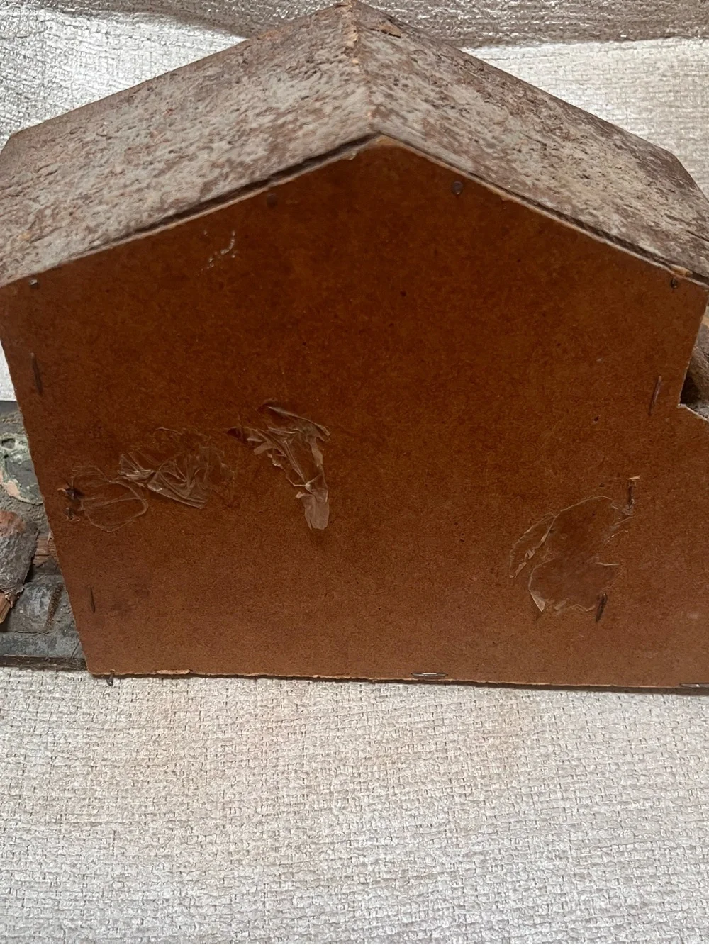 Rustic Brown Nativity Scene with Figures - Home Holiday vintage Italy